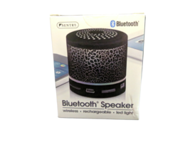 Sentry LED Rechargeable Bluetooth Wireless Speaker Black - £11.03 GBP