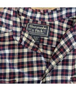 VTG Abercrombie &amp; Fitch Shirt Men&#39;s Small Red Plaid Long Sleeve Button Down - $409.53 MXN