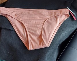 Xhilaration Cheeky Ribbed Mauve Pink Bikini Bottoms Size XL NWT  - $5.93