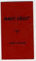 Magic Grills Fine Foods Menu Peachtree Street in Atlanta Georgia  1930&#39;s - £17.39 GBP