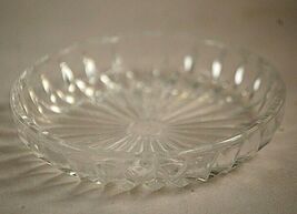 Vintage Clear Drinking Glass Coaster Bar Pub Barware MCM Glassware Unkno... - $9.89