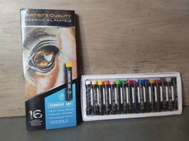 Sargent Art Premium Oil Pastels Artist Quality 16pc Vivid Colors New Sealed - $16.70