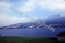 1968 Town Shoreline View Lucerne Area Switzerland Ektachrome 35mm Slide - £3.18 GBP
