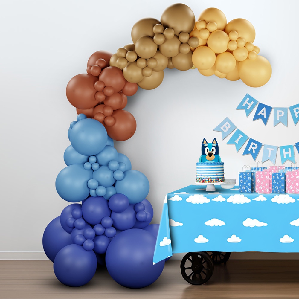 Primary image for DIY Balloon Garland Arch Kit - Bluey & Bingo Theme - Birthday Party Decor