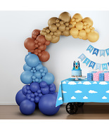 DIY Balloon Garland Arch Kit - Bluey &amp; Bingo Theme - Birthday Party Decor - £10.37 GBP+
