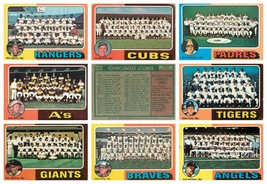 1975 Topps Baseball Teams U-Pick 18 - 638 VG/EX. - $1.97+