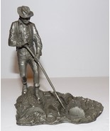 WONDERFUL 1977 FRANKLIN MINT PEWTER THE LOGGER RON HINOTE SCULPTURE - £23.72 GBP