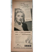 Arrid Deodorant Hona Massey Print Advertisement Art 1930s - €7,75 EUR