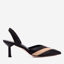 The Riviera Black & Raffia Slingback Women Sandal image 6