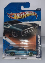 Hot Wheels MUSCLE MANIA &#39;11 ~ &#39;71 DODGE CHARGER (Blue) (108/244) V0054 New! - £5.46 GBP