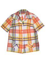 Vintage Leisure Shirt Womens S Plaid Multicolor Walden B Altman Blouse Top - £21.95 GBP