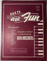 Duets Are Fun - Book Two by David Hirschberg - Vintage 1949 Songbook - $9.48