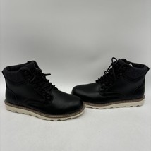 Mix No. 6 YANTSE Black Synthetic/Wool Round Toe Lace Up Combat Boots, Men Size 9 - £26.05 GBP