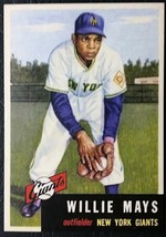 1953 Topps #244 Willie Mays Reprint - MINT - NY Giants - £1.58 GBP