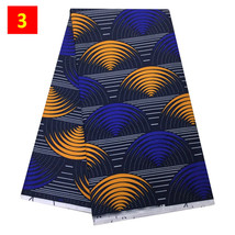 African Fabrics Fashion 6 Yards High Quality Polyester Ankara Prints Wax Fabric - £47.44 GBP