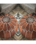 2 pouf ottoman, pouf marocain. - $145.00