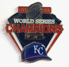 MLB LAPEL PIN 2015 KC KANSAS CITY ROYALS WORLD SERIES CHAMPIONS LAPEL PIN - $8.99
