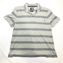 The North Face Polohemd Herren XL Grau Gestreift Kragen Baumwollmischung... - $12.85