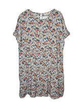 KIRUNDO Tiered Floral Dress Keyhole Short Sleeves Women Size XL 100% Ray... - $22.10