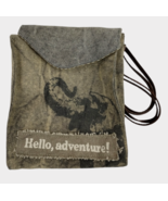 Primitives by Kathy Hello Adventure! Crossbody Sling Bag Purse Khaki Gre... - £16.01 GBP