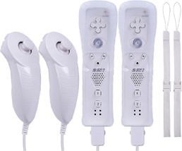 Techken Wii Remote Controller (2 Sets) Consists Of 2 Wii Remotes With Built-In - £40.73 GBP