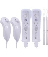Techken Wii Remote Controller (2 Sets) Consists Of 2 Wii Remotes With Bu... - £41.42 GBP