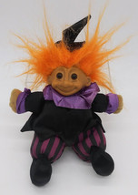 Russ Troll Witch with Orange Hair 7” Halloween Fall New Vintage Plush - £7.94 GBP