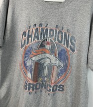 Vintage Denver Broncos T Shirt 1997 NFL Super Bowl Team Logo NFC Champs Large - £19.63 GBP