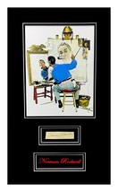 Norman Rockwell Autograph Cut Museum Framed Ready to Display - £1,095.39 GBP