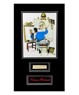 Norman Rockwell Autograph Cut Museum Framed Ready to Display - £1,094.38 GBP