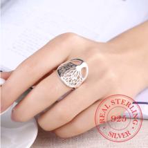 925 Sterling Silver Tree Of Life Ring - £14.33 GBP