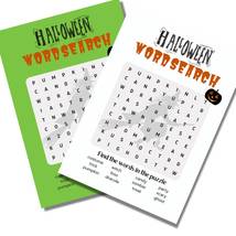 printable Halloween WordSearch / Halloween Party Game,  - £0.78 GBP