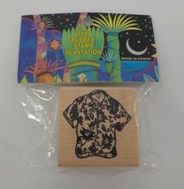 The Rubber Stamp Plantation Hawaiian Beach Shirt 2 Inch Flowers Aloha Hawaii Nip - £4.47 GBP