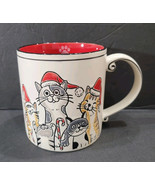 ELI &amp; ANA Bleeker Holiday Christmas Cats With Santa Hats 21oz  - $28.27 CAD