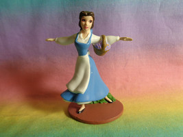 Disney Beauty and the Beast Belle PVC Figure or Cake Topper Blue Dress Dancing - £3.95 GBP