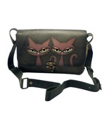 Women Leather Handbag with Cat Design, Shoulder bag for Woman, Cat Motif... - $218.83 CAD