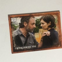 Walking Dead Trading Card #7 Andrew Lincoln Lauren Cohen Orange Background - £1.59 GBP