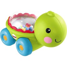 Fisher-Price Baby Crawling Toy Poppity Pop Turtle Push-Along Vehicle With Ball P - £12.54 GBP