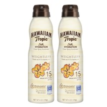 Hawaiian Tropic Weightless Hydration Clear Spray Sunscreen SPF 15, 6oz | Hawaiia - £25.57 GBP