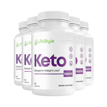 5-Pack Lifestyle Keto Pills, Fat Burner, Weight Loss Supplement (300 Cap... - $81.03