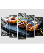 Grilled Honey Soy Shrimp Canvas Print Restaurant Decor Food Wall Art Foo... - £38.49 GBP