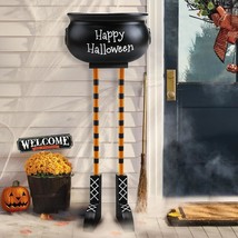 Halloween Decorations - Halloween Decor - 32&#39;&#39; Witches Legs Candy Bowl - Large W - £69.76 GBP