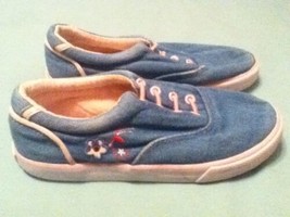 Nautica shoes Girls Size 12 pink &amp; blue athletic shoes  - $6.49