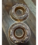 Vintage Copper Jello Molds Set Of 2 - $211.53 MXN