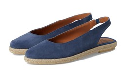 MIZ MOOZ WOMEN&#39;S SLINGBACK SUEDE ESPADRILLE FLATS OCEAN BLUE  37EU / 7US... - $78.21