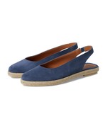 MIZ MOOZ WOMEN&#39;S SLINGBACK SUEDE ESPADRILLE FLATS OCEAN BLUE  37EU / 7US... - $78.21