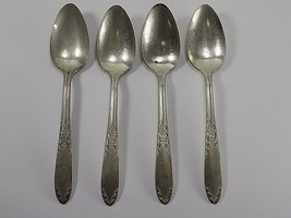 1936 National Silver Company King Edward Pattern Teaspoons Set Of 4 - £7.11 GBP