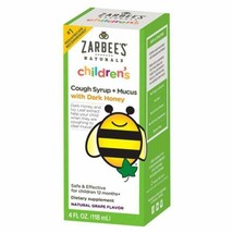 2 Zarbee&#39;s Naturals Children&#39;s Cough Syrup, Grape + Mucus Relief, 4 Oz exp 12/23 - £6.33 GBP