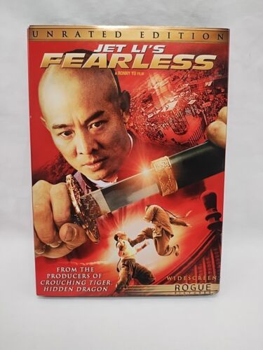 Jet Li&#39;s Fearless Unrated Widescreen Edition DVD Movie - $9.89