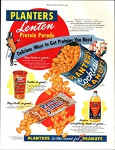 1954 print ad - Planters nuts Virginia peanuts Mr. Peanut vintage ad len... - £20.74 GBP